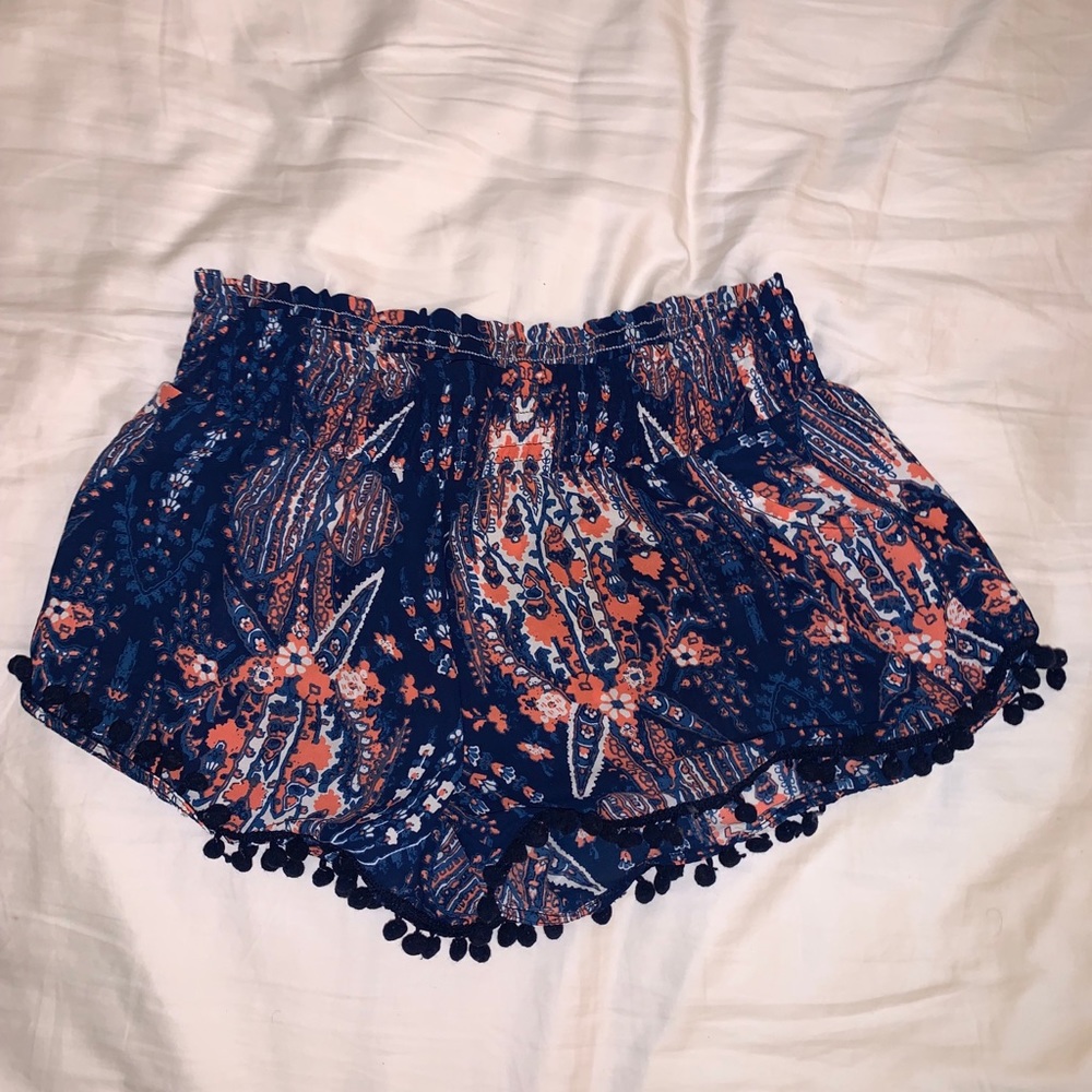 Colorful shorts with tassels